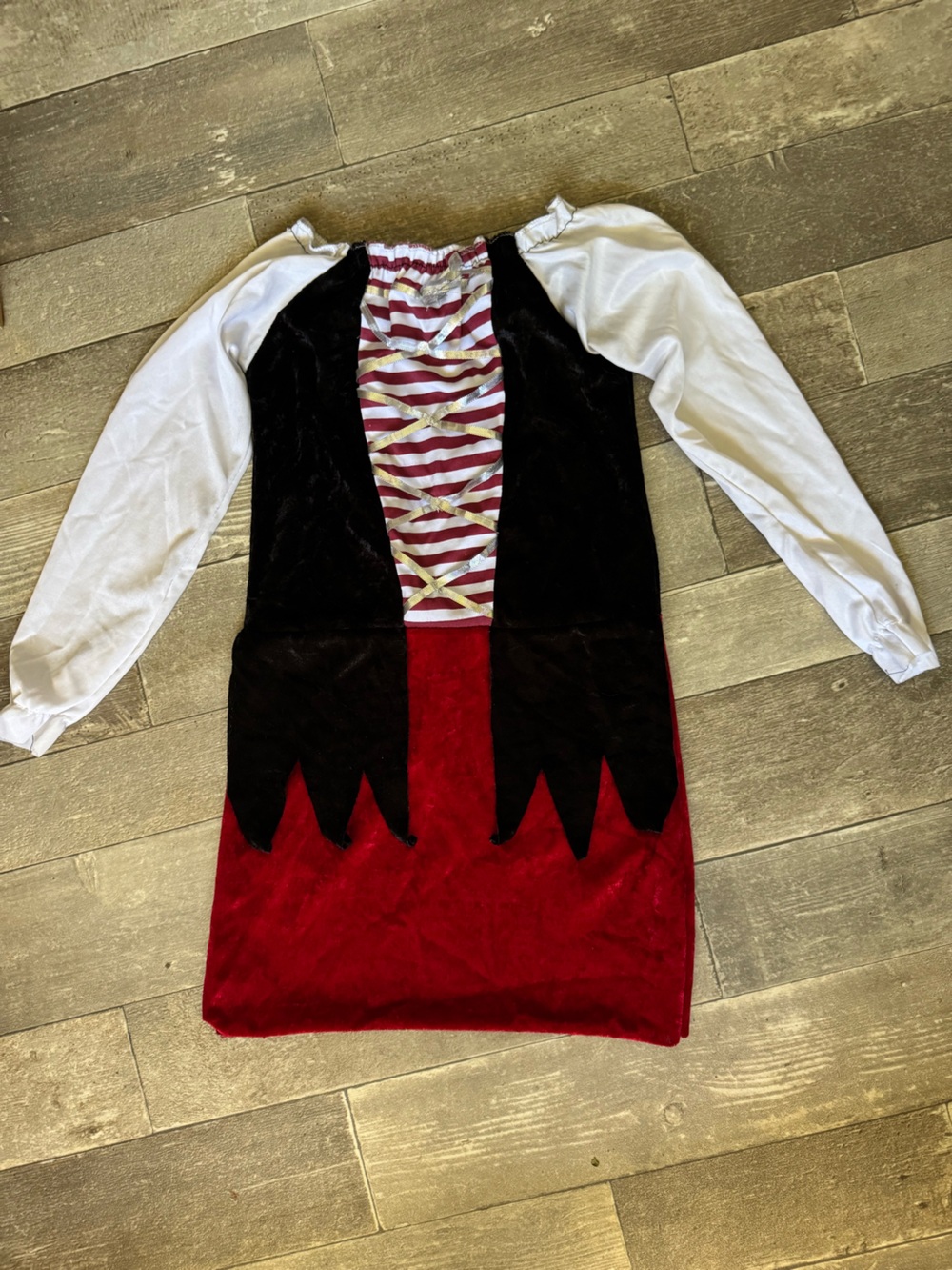 Kids pirate Red, Black and White Pirate Dress Costume Halloween dress up